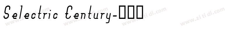 Selectric Century字体转换